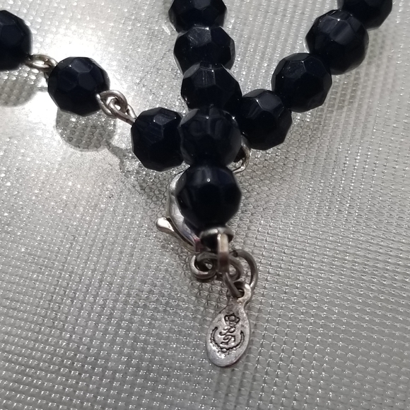 Premier Designs Cameo, Black Faceted Bead Necklace - Picture 5 of 5